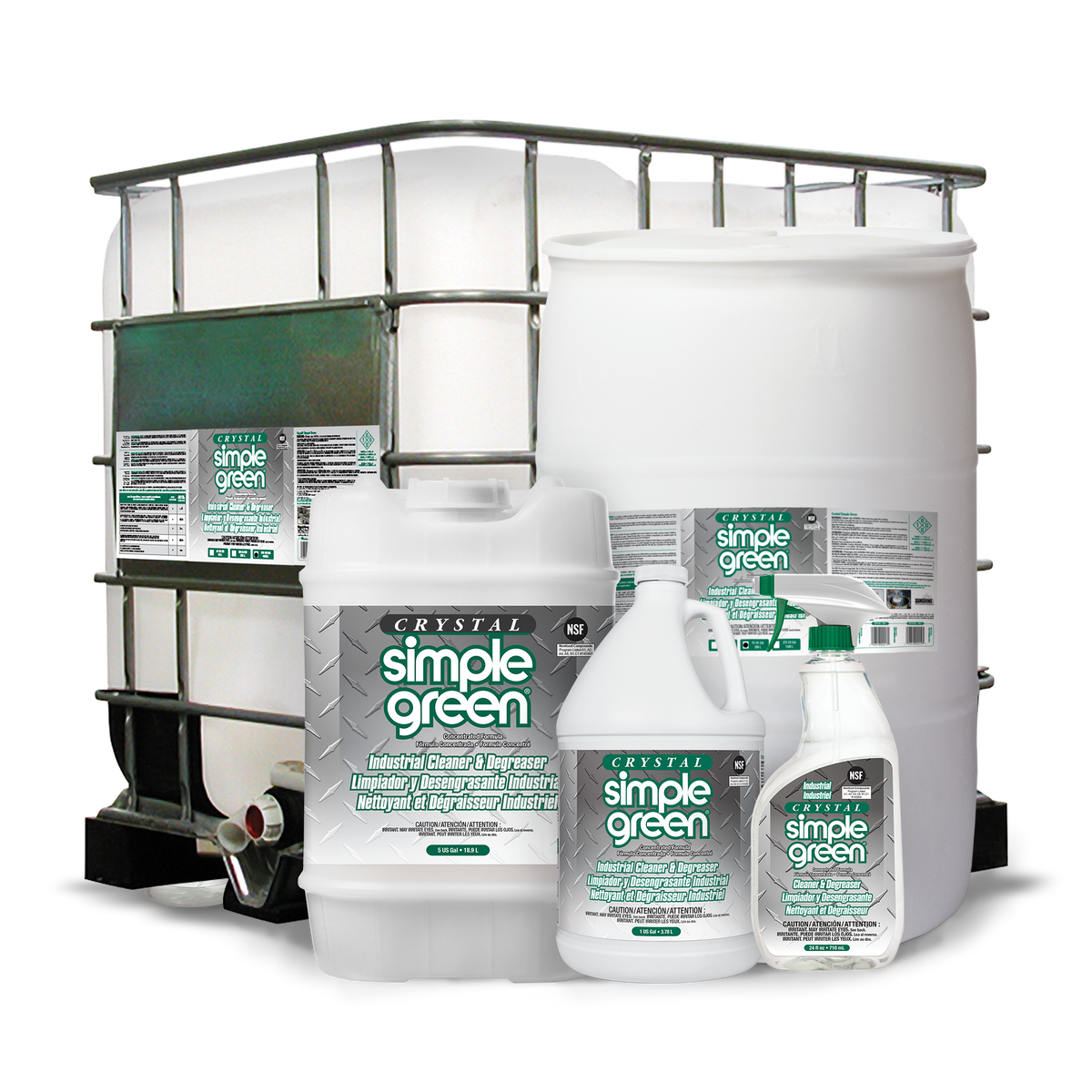 SIMPLE GREEN CRYSTAL Food Industry Cleaner and Degreaser Concentrate (3 Sizes)