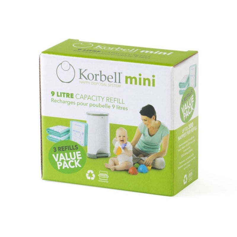 Janibell Korbell Mini Bin 9L - Refill Liners (3 pack)
