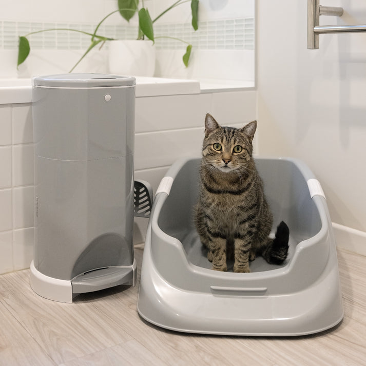 Janibell Korbell Litter Champ Premium Odour-Free Pet Litter Disposal System – Grey (15L)