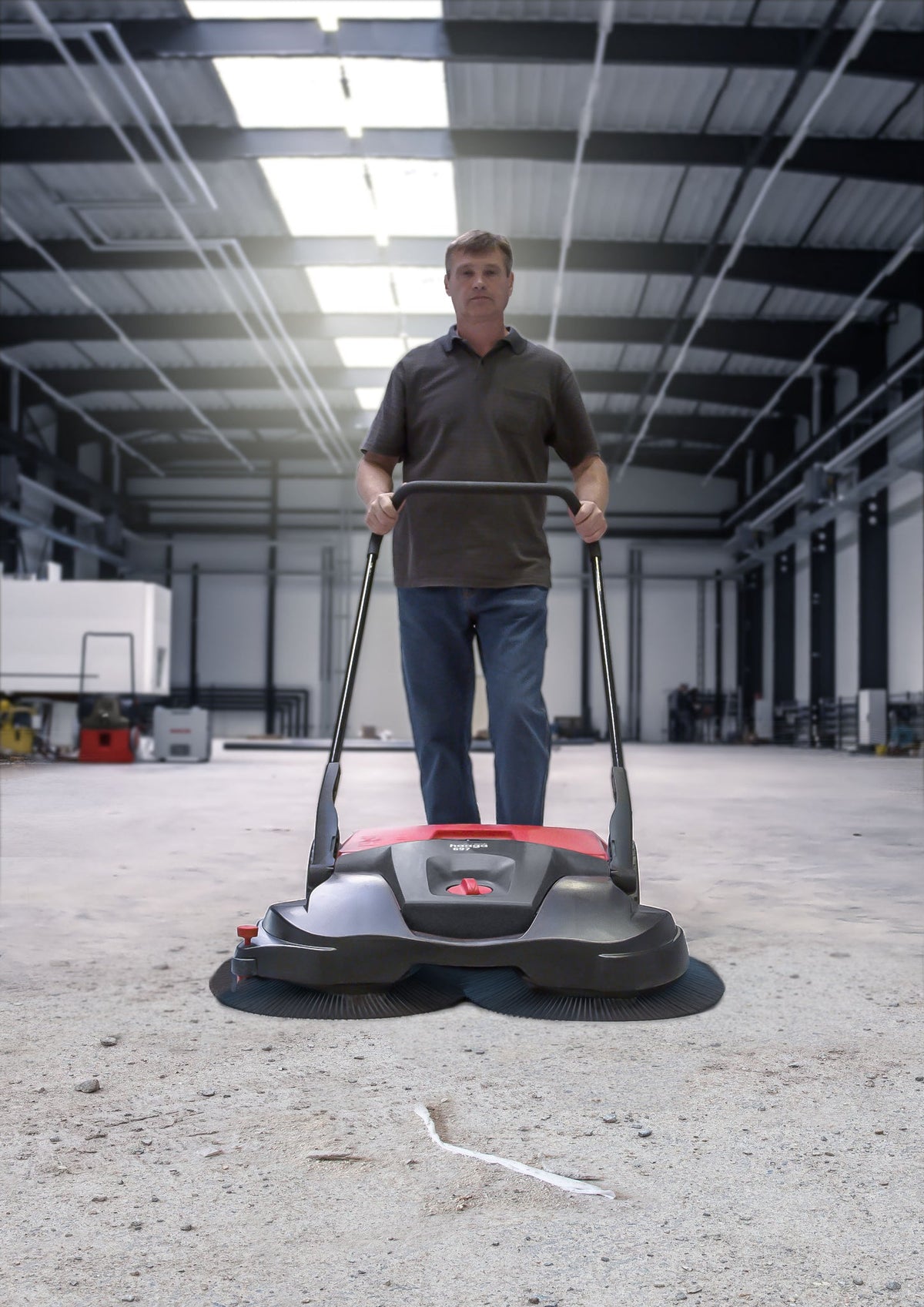 HAAGA Sweeper 697 Battery Profi with ISweep - 50L, 966mm width
