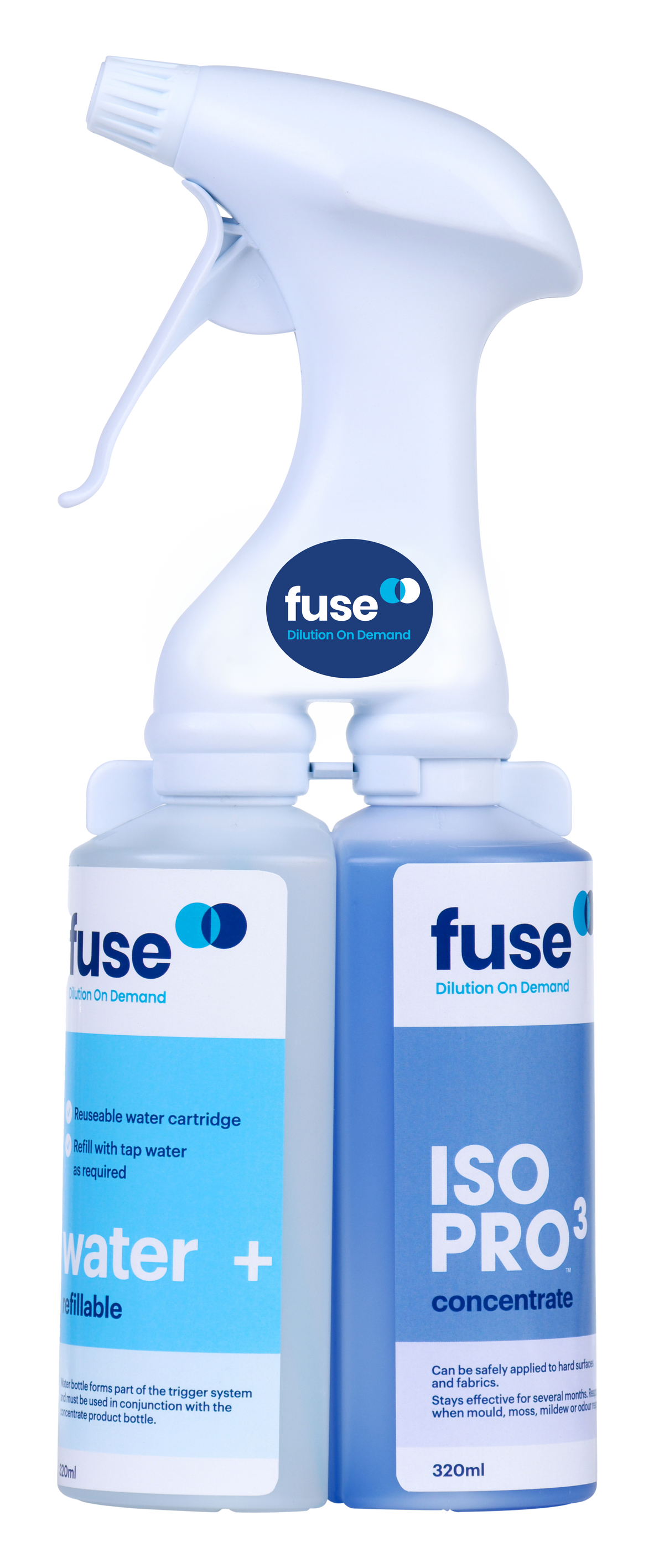 Fuse Dilution on Demand IsoPro3 Concentrate - 3-in-1 cleaner, Sanitiser & Protectant.