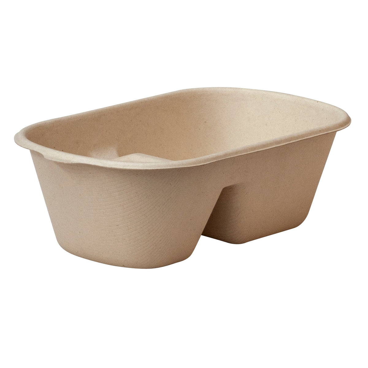 GREEN CHOICE Sugar Cane 2 Compartment Food Box - 2 Sizes - 500pcs