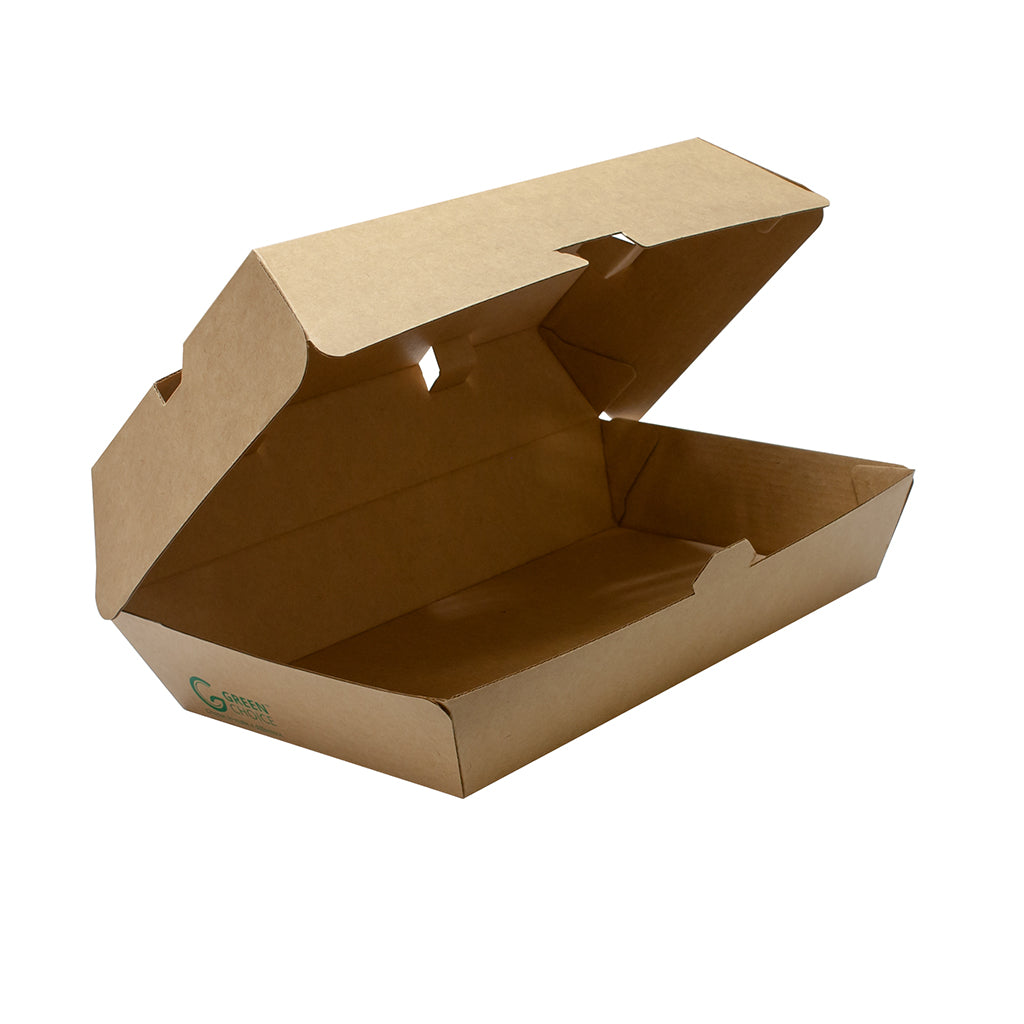 GREEN CHOICE Corrugated Rectangular Clamshell - 200pcs