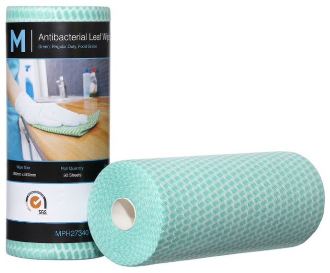 MATTHEWS Antibacterial Leaf Wipes Regular Duty - 45M - 5 Colours - 4/case