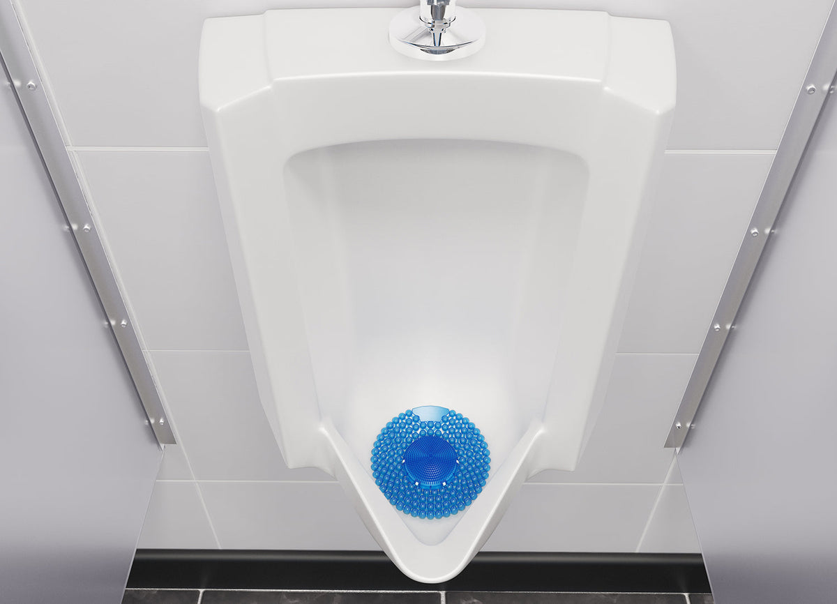 GLOMESH Spiral Biological Urinal Screen with Anti Splash - 2 Fragrances - 10 Pack