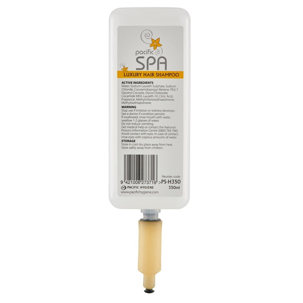 Pacific Spa Hair Shampoo - 350ml/cartridge, 6/case