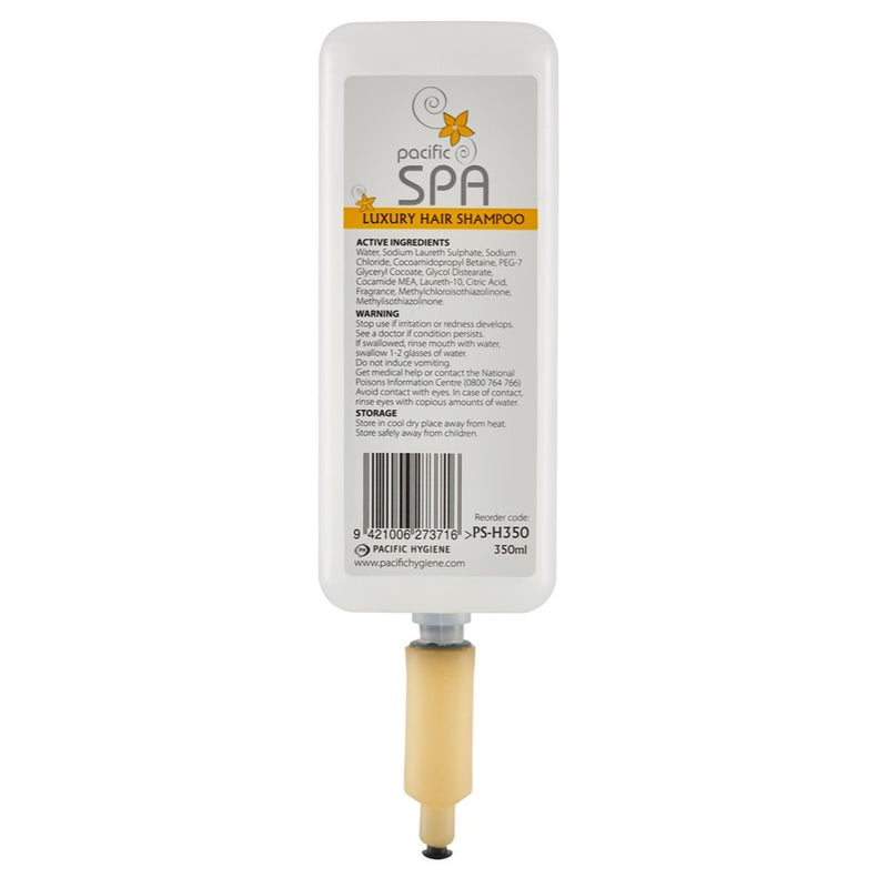 Pacific Spa Hair Shampoo - 350ml/cartridge, 6/case
