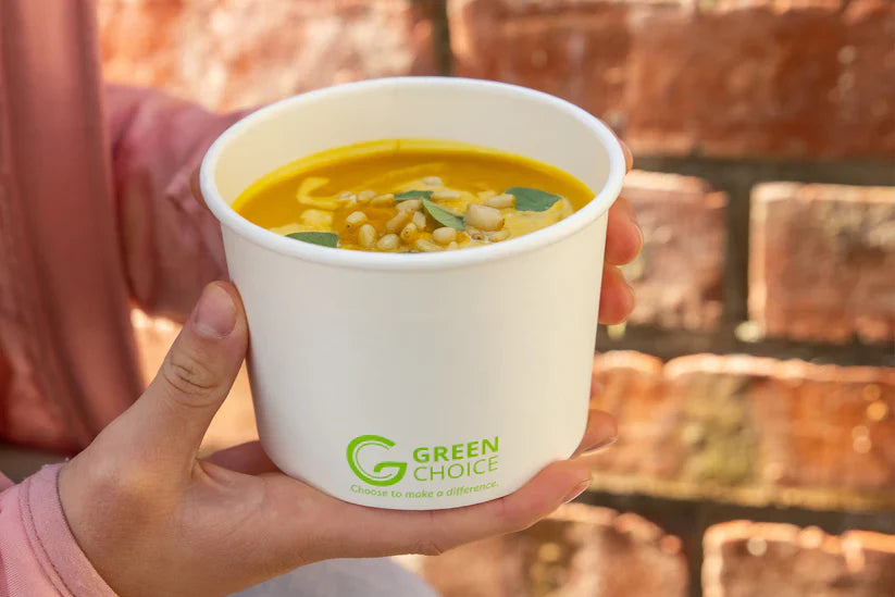 GREEN CHOICE Single Wall Soup Bowl PLA - 500 or 1000pcs - 3 Sizes