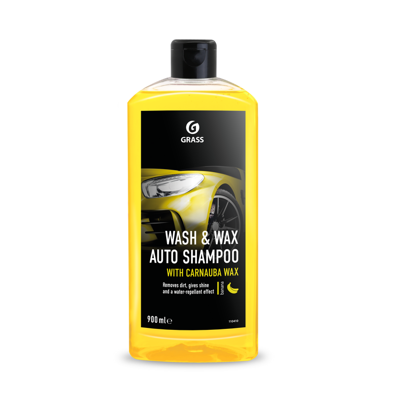 GRASS "Wash&Wax" Auto Shampoo with Carnauba Wax - 900ml