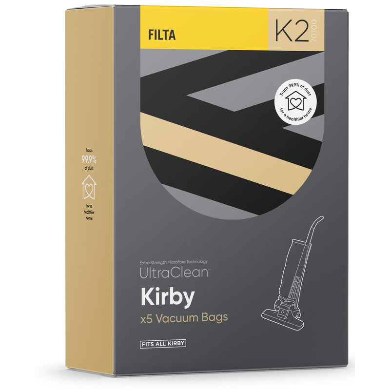 K2 - Ultraclean Vacuum Bags to suit KIRBY - 5 PACK