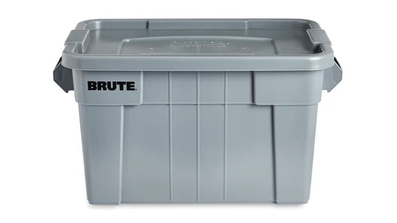 Rubbermaid BRUTE 20Gal Tote with Lid - Gray