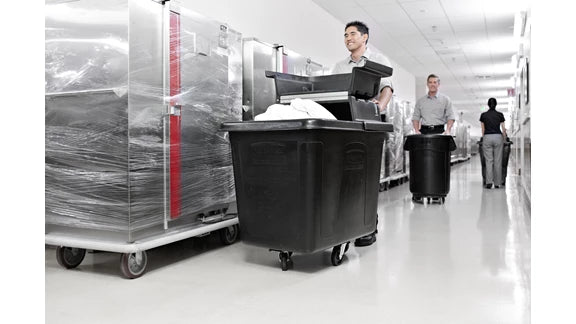 Rubbermaid Cube Truck - Spring Platform 14CuFt/400L, Black