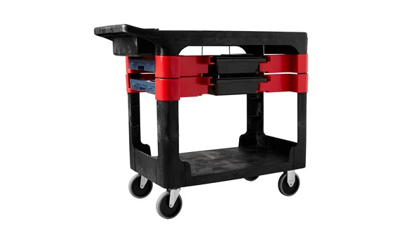 Rubbermaid Trade Cart with 5" Castors, (includes 2 parts boxes and 4 parts bins)