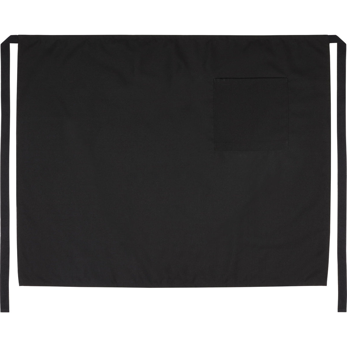 FILTA Full Length Waist Apron with Pocket Black (Bulk Buy Pack of 5)