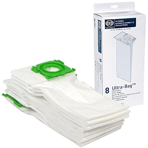SEBO Vacuum Bags to suit SEBO DOMESTIC - 8 PACK - ART#5093ER