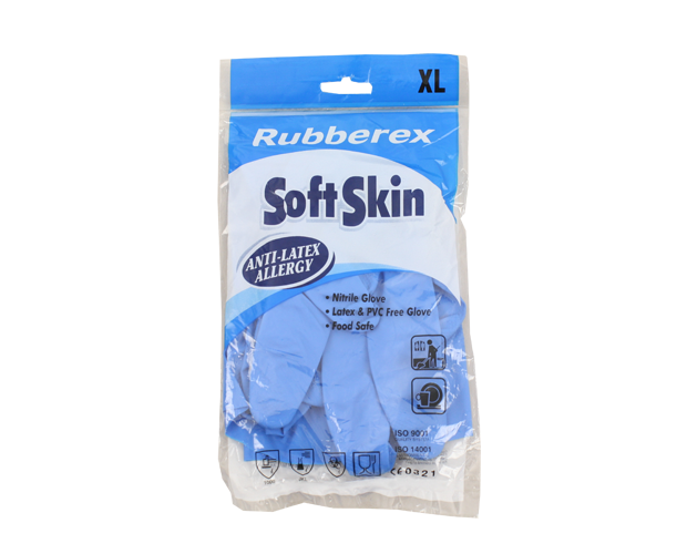 Blue Nitrile Heavy Duty Gloves, Blue Large Only. 12 Pair