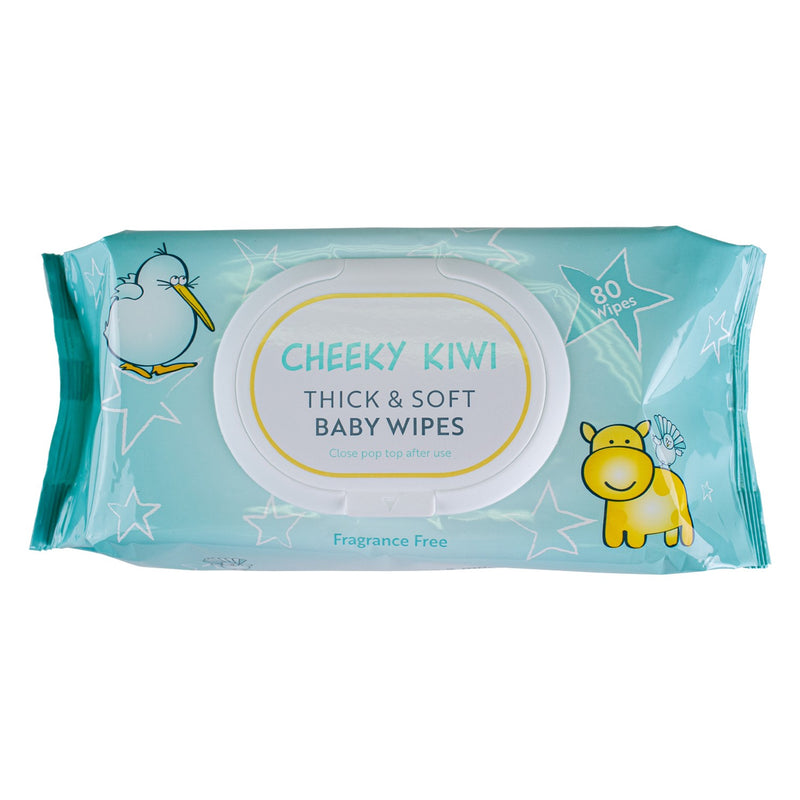 Cheeky Kiwi Baby Wipes Fragrance & Alcohol Free - 80/pack
