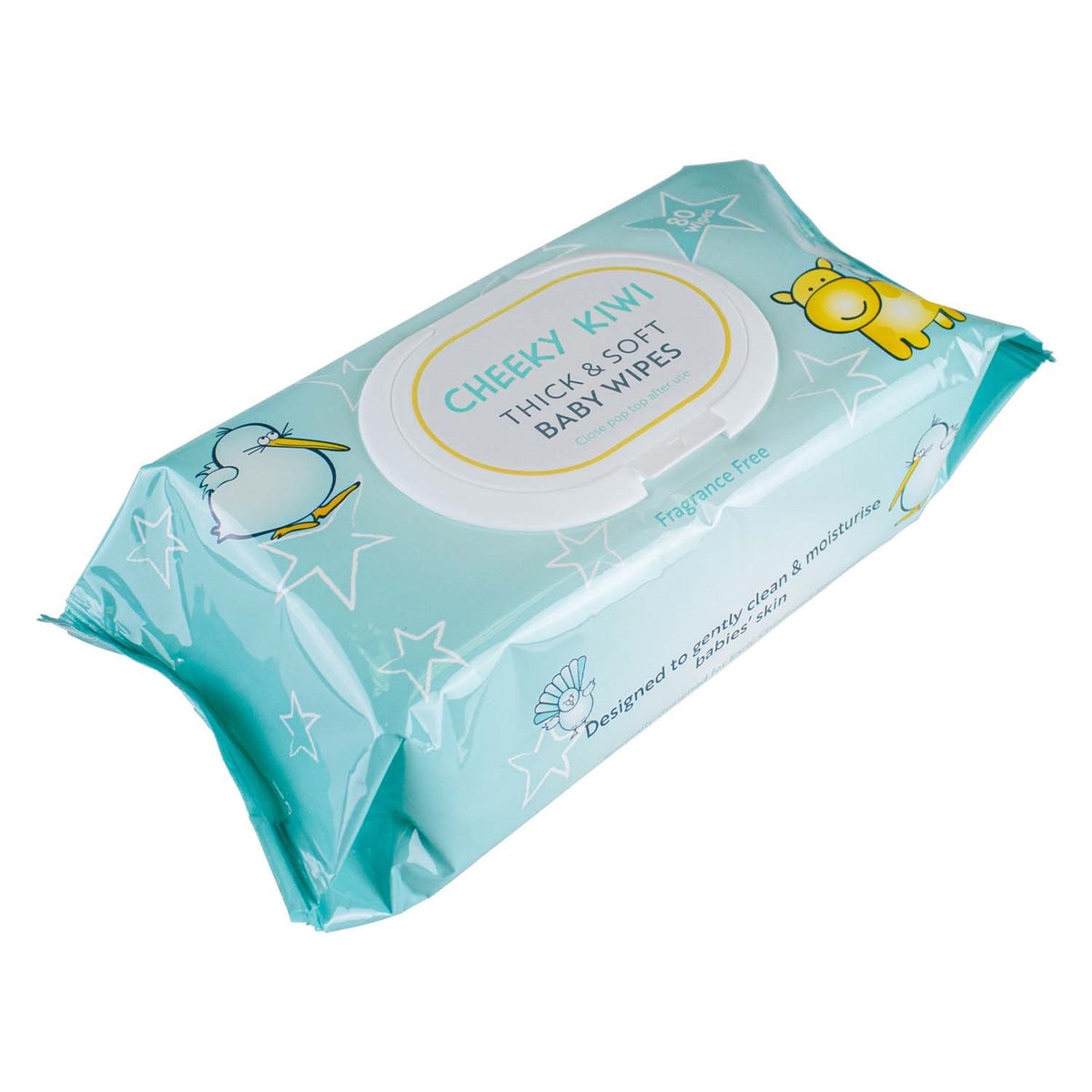 Cheeky Kiwi Baby Wipes Fragrance & Alcohol Free - 80/pack