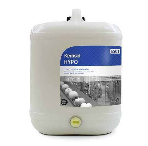 Kemsol Hypo 15% Concentrated Chlorine 20L