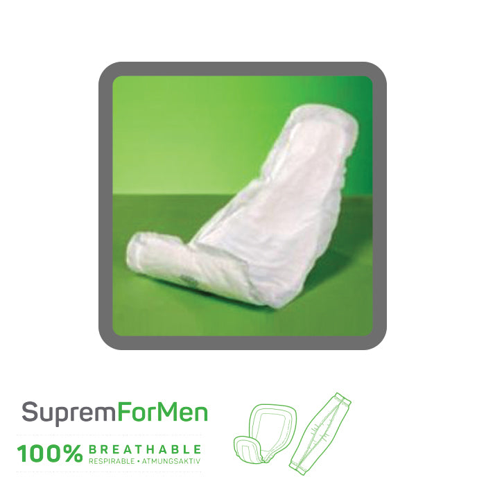 Suprem for Men SupremForMen incontinence shaped pad for Men Lille Healthcare incontinence product