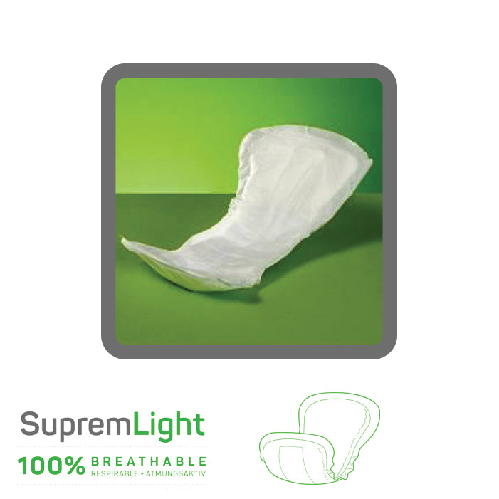 SupremLight small incontinence shaped pads Lille Healthcare continence product suprem light