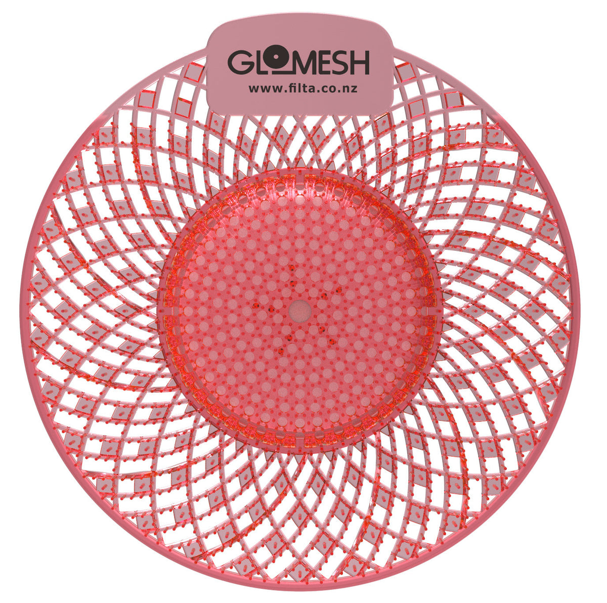 GLOMESH Spiral Biological Urinal Screen with Anti Splash - 2 Fragrances - 10 Pack