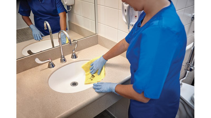 Rubbermaid Microfibre Bathroom Cloth, Yellow