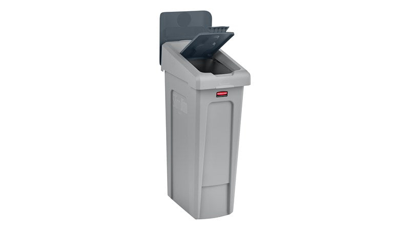Rubbermaid Slim Jim Recycling Station Closed Waste Lid