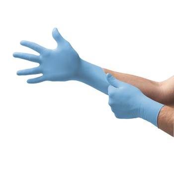 Hytec Blue Nitrile Gloves, Powder Free, 100/pack