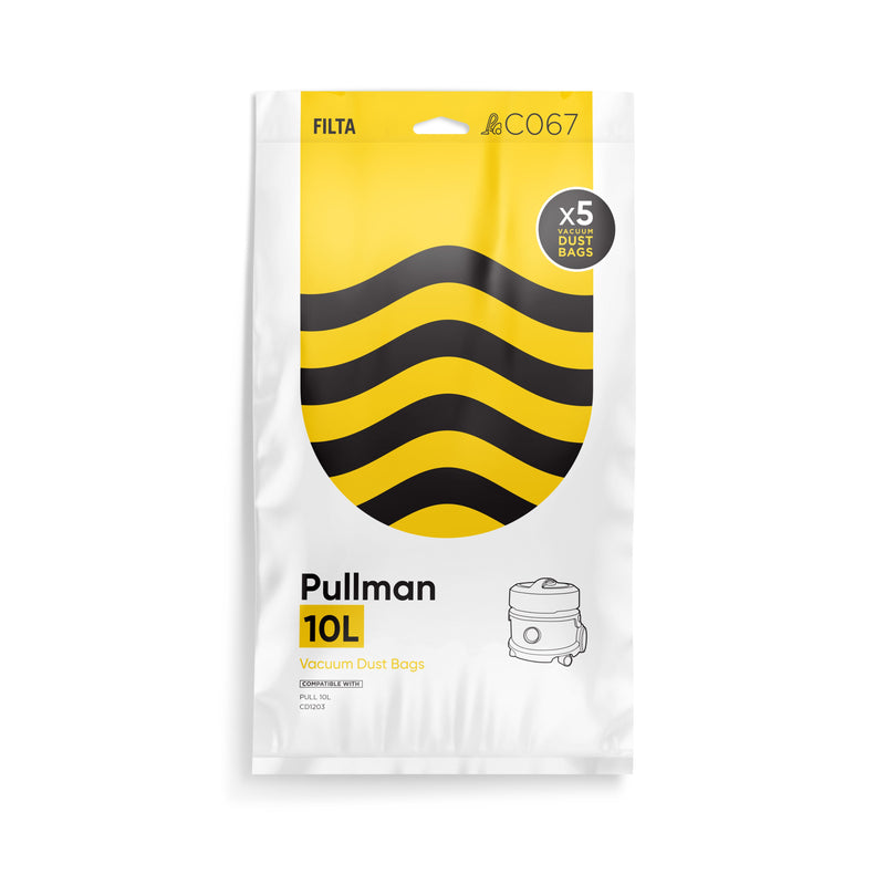 FILTA Vacuum Bags to suit Pullman 10LT - 5 Pack (C067)