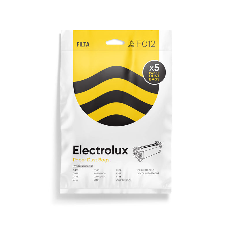 FILTA Vacuum Bags to suit ELECTROLUX Z302- 5 PACK (F012)