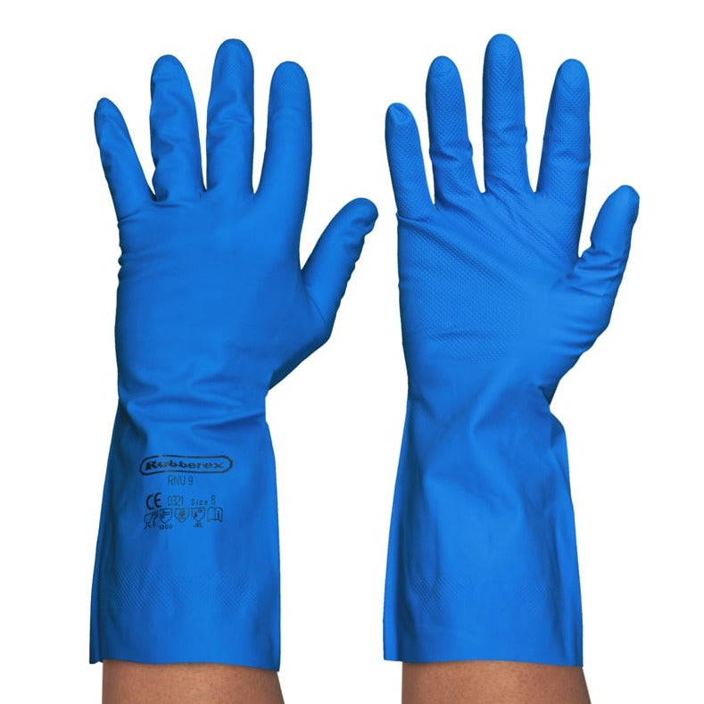 Blue Nitrile Heavy Duty Gloves, Blue Large Only. 12 Pair