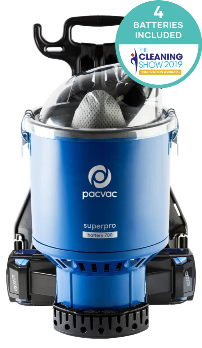 PACVAC Superpro Go Battery Backpack Vacuum Cleaner