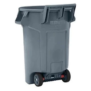 Rubbermaid Wheeled BRUTE Container, 166L Gray