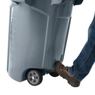 Rubbermaid Wheeled BRUTE Container, 166L Gray