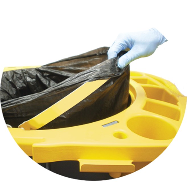 Rubbermaid Brute Rim Caddy - Yellow
