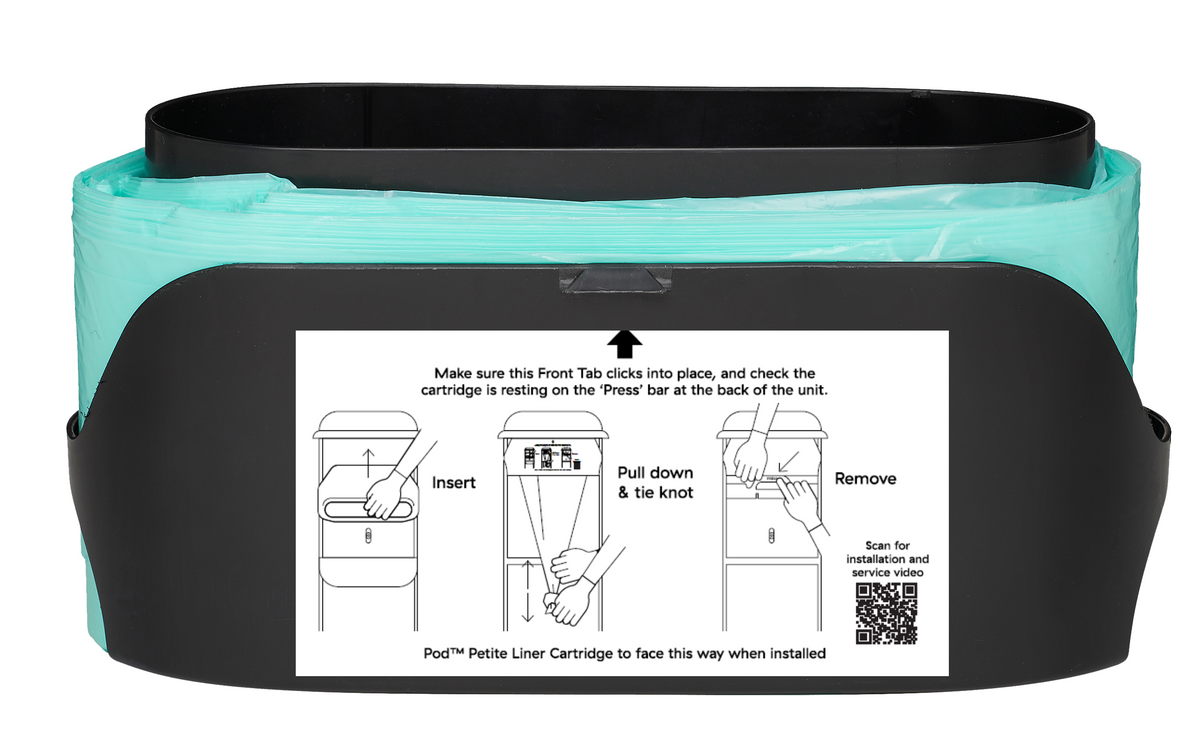 SaniPod™ Pod™ Petite Hygiene Bin Liner Cassette - 32 liners/cassette
