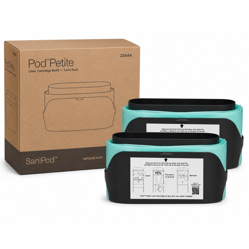 SaniPod™ Pod™ Petite Liner Cartridge Refill - Twin Pack (26 liners/refill)