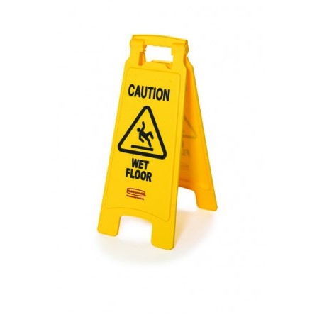 Rubbermaid Floor Sign 'Caution Wet Floor' 2 or 4 sided