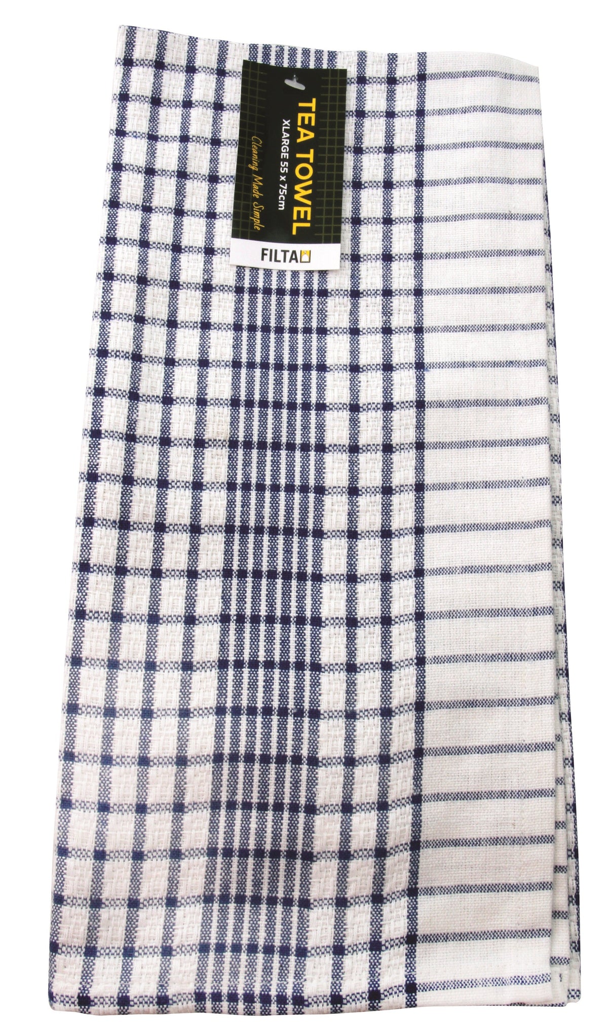FILTA XL Cotton Tea Towel Red, Green or Blue (55CM X 75CM) Bulk Pack of 10