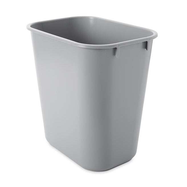 Rubbermaid Wastebasket Rectangle 12.9L - Black , Grey or Blue Recycled