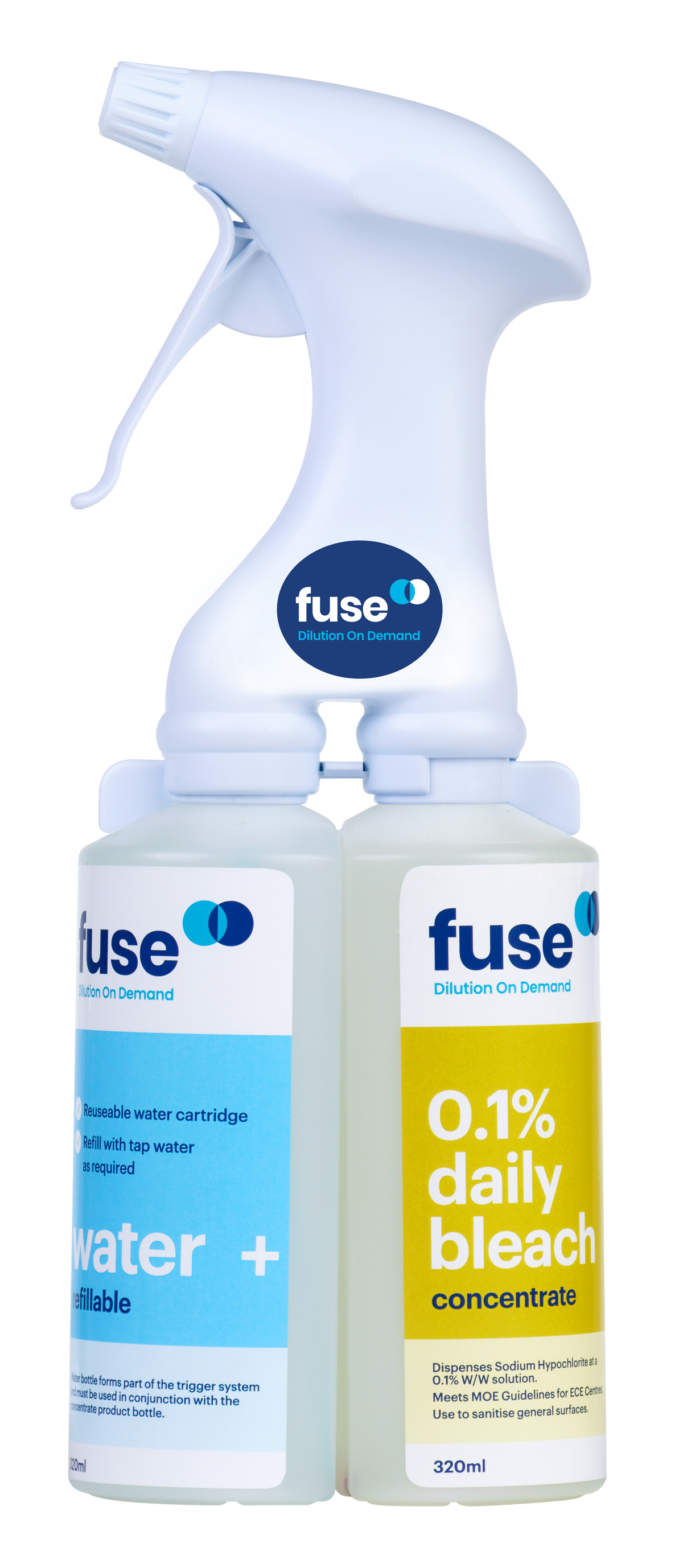 Fuse Dilution on Demand Trigger and Water Bottle
