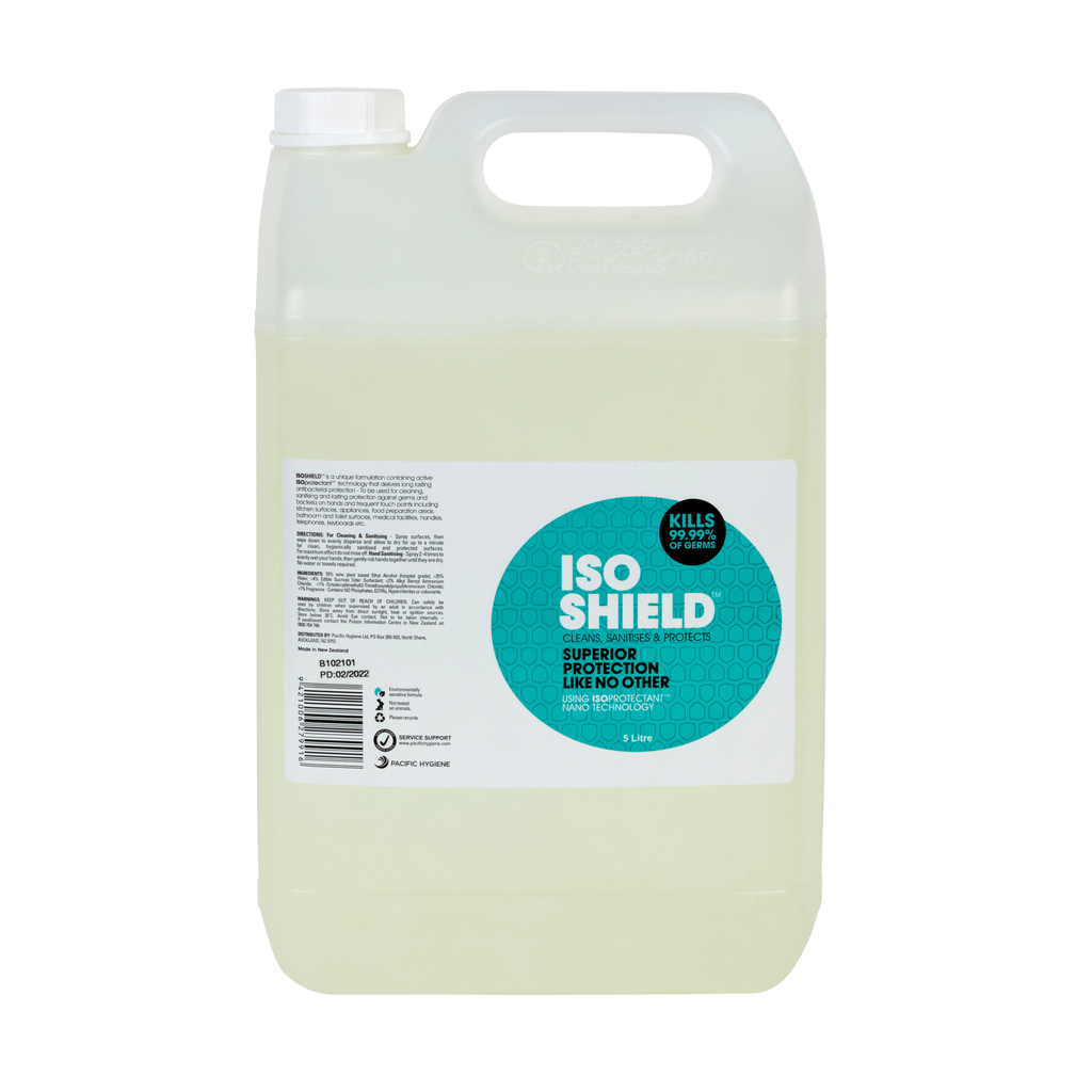 ISO SHIELD - hand sanitiser, touchpoint cleaner & protectant