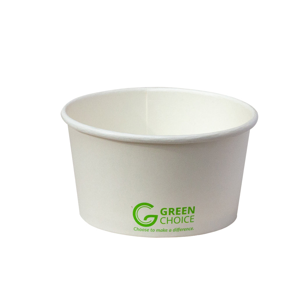 GREEN CHOICE Single Wall Soup Bowl PLA - 500 or 1000pcs - 3 Sizes