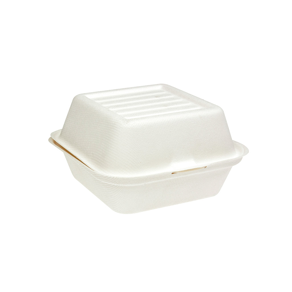 GREEN CHOICE Sugar Cane Burger Box Regular - 600 pcs