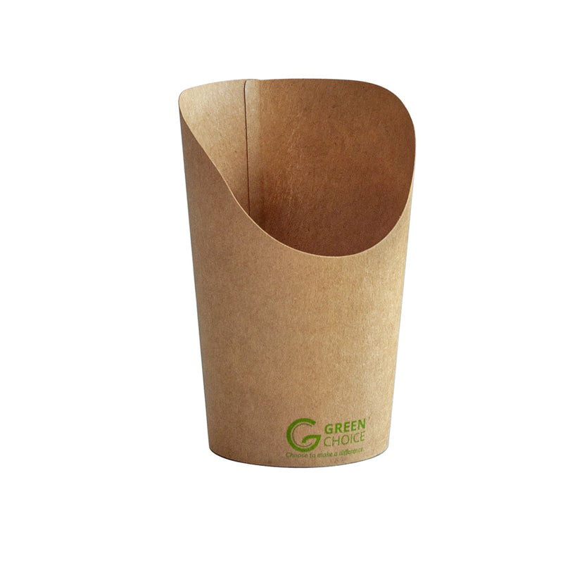 GREEN CHOICE Kraft Chip Cup - 12oz - 1000pcs