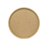 GREEN CHOICE Kraft Lids to fit  soup bowls - 2 Sizes - 500pcs
