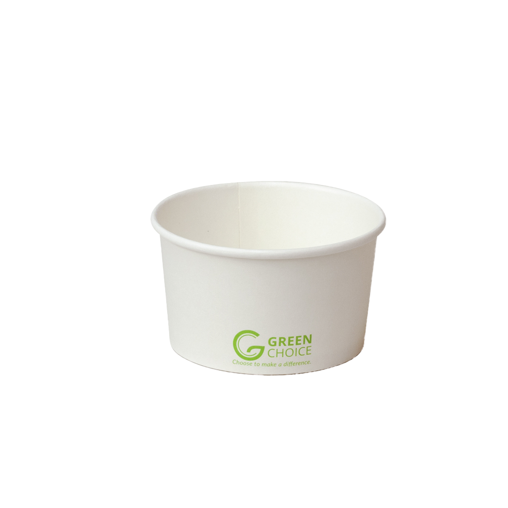 GREEN CHOICE Dessert Tub - White PLA - 1000pcs - 3 Sizes