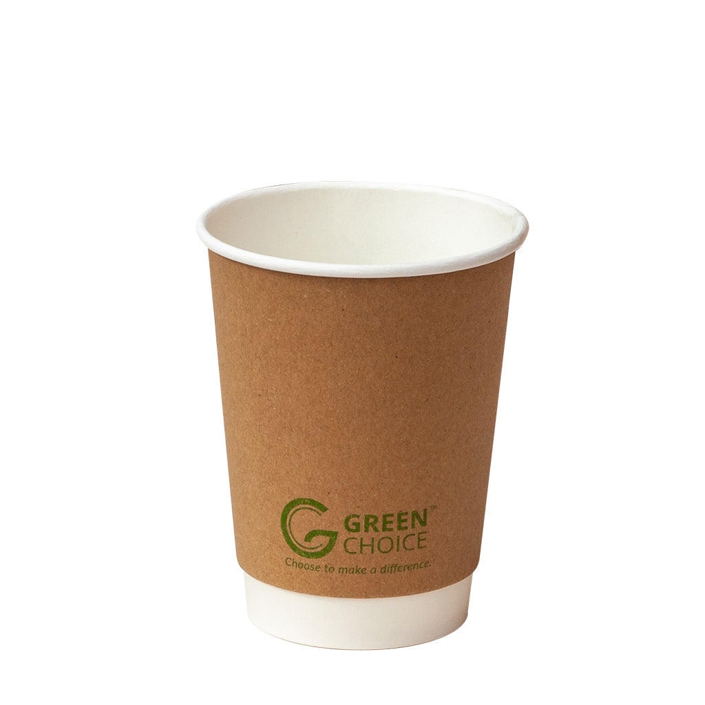 GREEN CHOICE Double Wall Cup PLA - 500pcs - 3 sizes