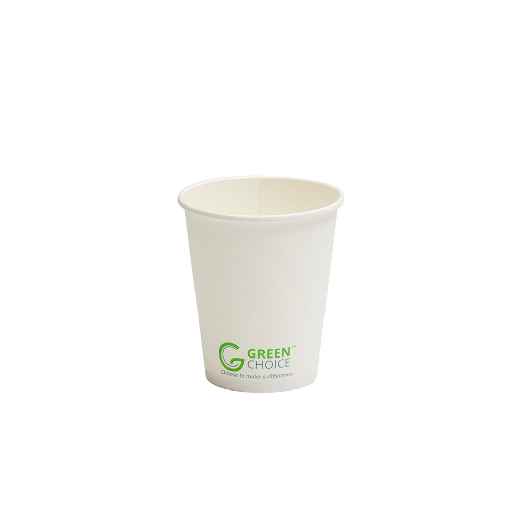 GREEN CHOICE Single Wall Cup PLA - 1000pcs - 5 Sizes
